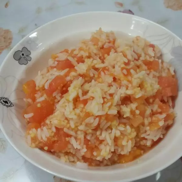 西紅柿燜小米飯