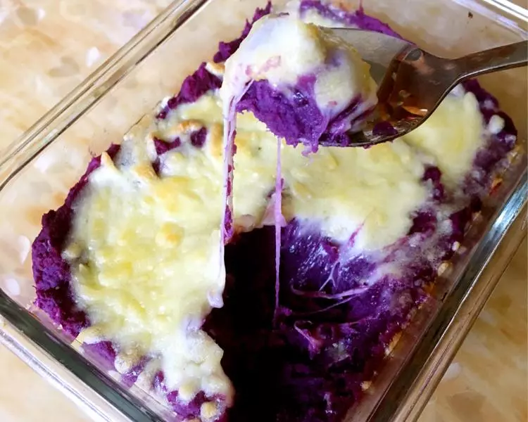 芝士奶油焗紫薯