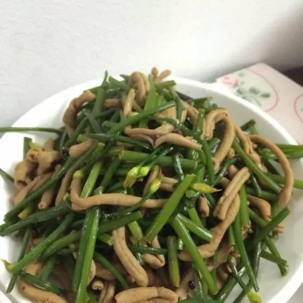 韭菜炒鴨腸