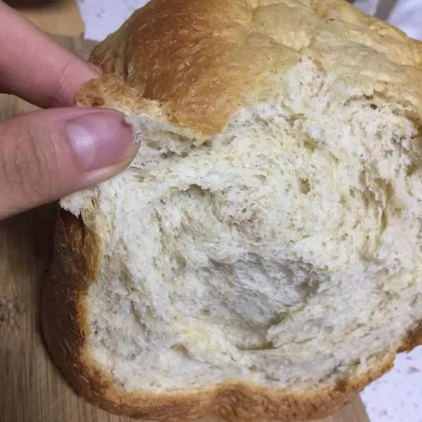 新良全麥麵包粉做全麥核桃吐司 麵包機版
