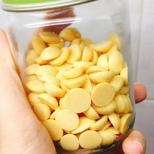 輔食の蛋黃溶豆