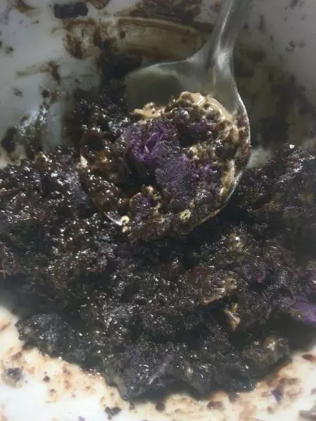 巧克力紫薯泥
