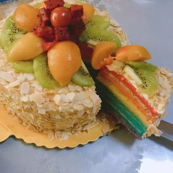 8寸彩虹蛋糕