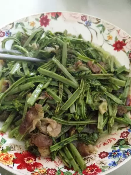 肉炒蕨菜