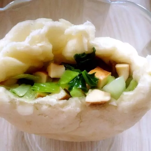 青菜豆乾香菇包