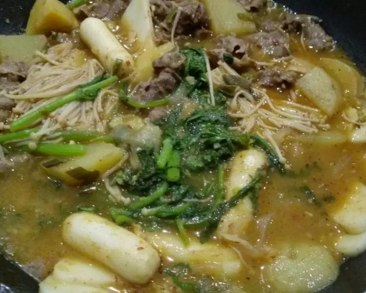 韓式辣椒油土豆湯