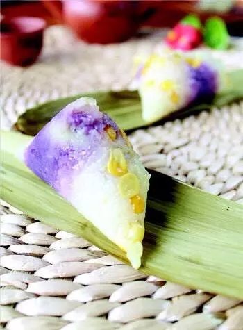 紫薯玉米粽