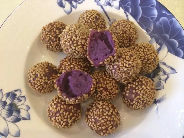 紫薯小麻圓