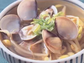 豆芽蛤蜊湯
