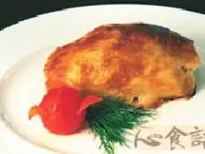茴香酥皮烤鮭魚