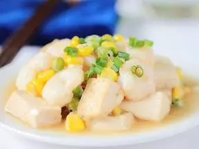 蚝油蝦仁豆腐