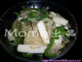 洋蔥青椒炒魷魚