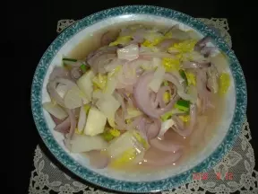 清水洋蔥白菜(健康菜系列6)
