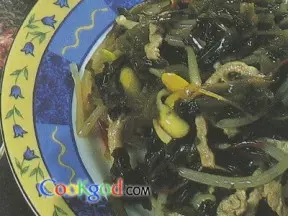 炒黃豆芽雪菜
