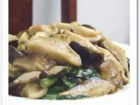 鮮菇扒油菜
