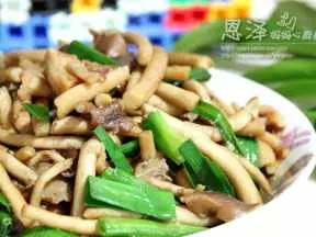 鮮茶樹菇炒肉