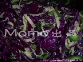 紫椰菜青椒腐皮絲