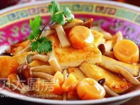 瑤柱菌菇燴豆腐-福氣沖天