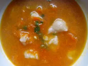 南瓜麵疙瘩湯