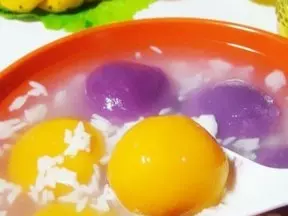 紫薯南瓜汤圆