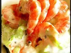火龙焰虾蔬菜沙拉