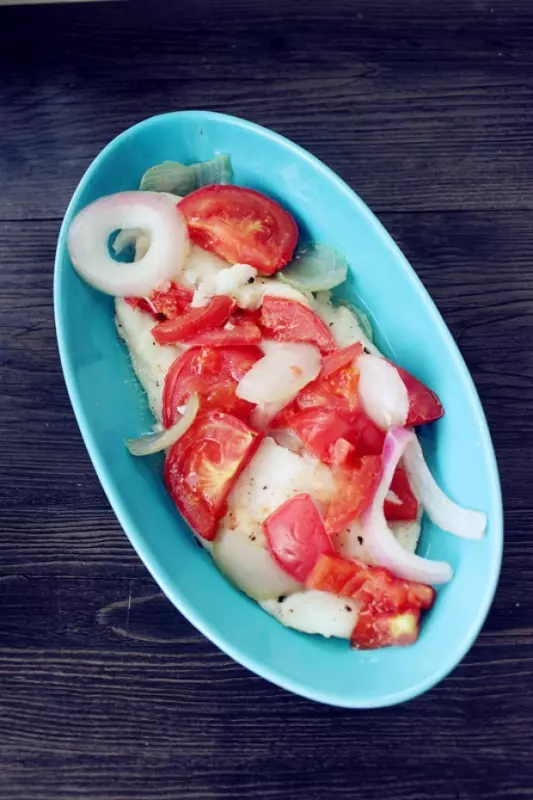 锡纸番茄烤龙利鱼 低卡 减肥 健身