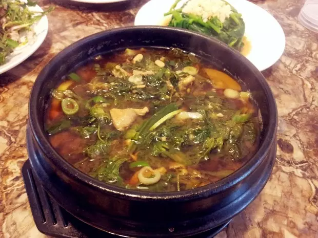 韩式芥菜大酱汤