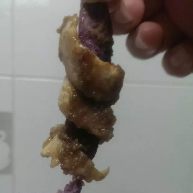 鸡肉绕紫薯