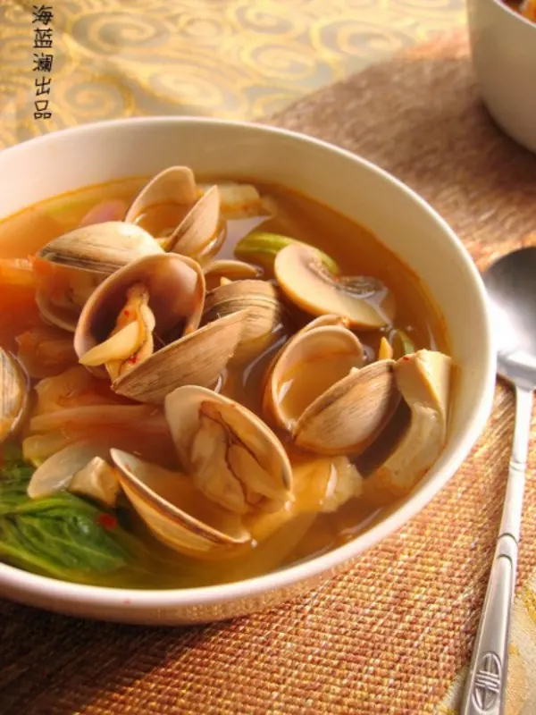 韓式泡菜蛤蜊湯