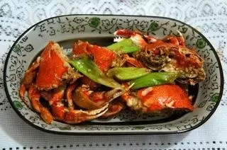葱姜炒螃蟹