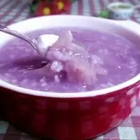 银耳紫薯粥的做法