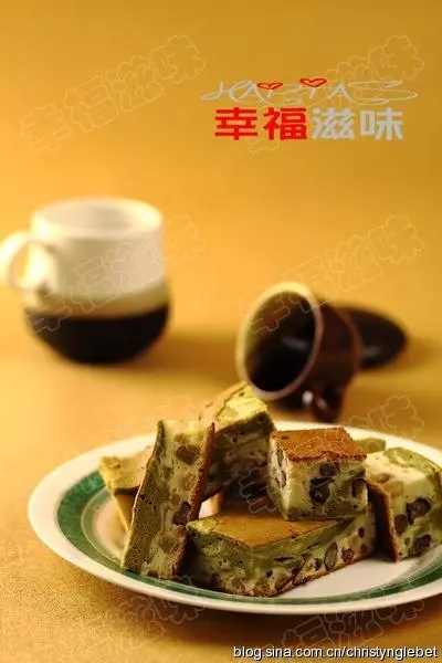 大理石抹茶花豆蜂蜜蛋糕