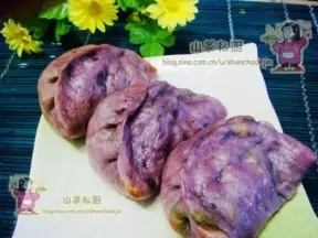 紫薯蘿蔔餡大包子