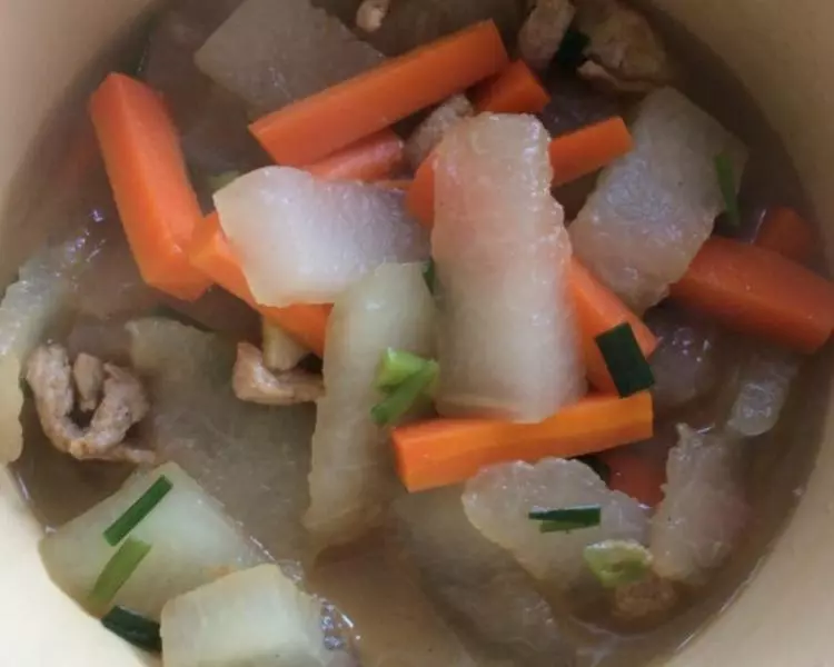 胡萝卜冬瓜肉汤