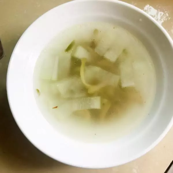 榨菜冬瓜蝦皮湯