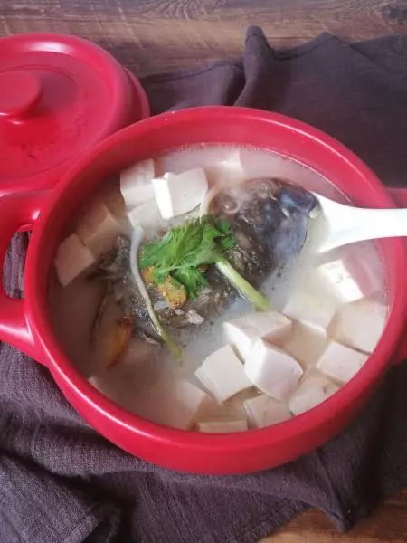《坤博砂锅鱼头豆腐汤》