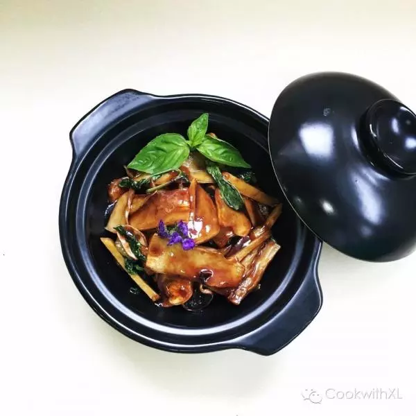 台湾经典家常菜--三杯杏鲍菇
