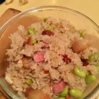 腊肉青豆糯米饭