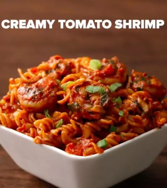 蕃茄鲜虾意面 Tomato Shrimp Rotini