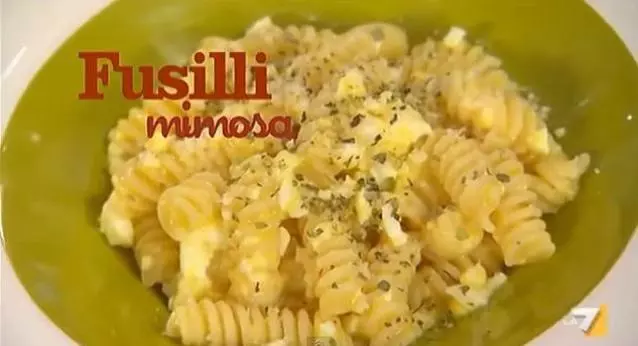 含羞草螺丝意大利面（Fusilli Mimosa)