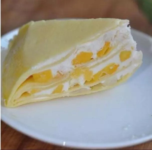 芒果榴梿千层蛋糕