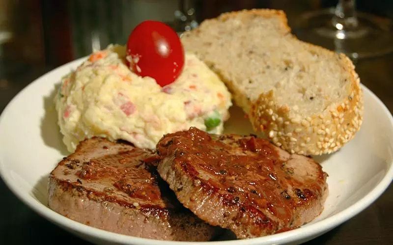 法式黑椒牛排 (Steak au Poivre/Peppercorn Steak)+夺命土豆泥