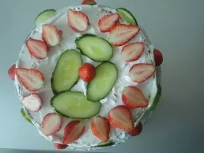 简易版奶油草莓蛋糕