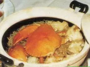 蟹肉粉丝煲