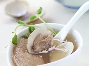 龙井文蛤竹荪汤
