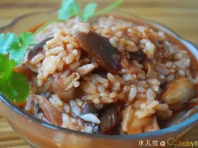 平菇香米饭