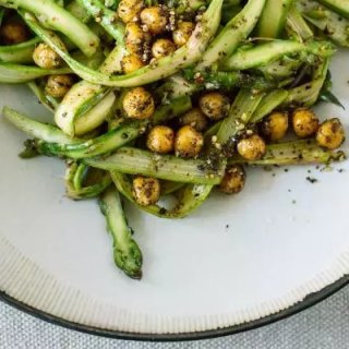 【kk】蘆筍鷹嘴豆沙拉 asparagus salad with roasted chickpeas